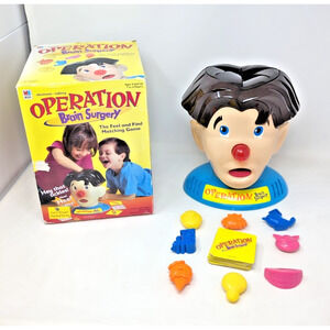 Milton Bradley Operation Brain Surgery Talking Electronic Game Tested Near Comp